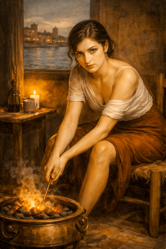 Interpretación de la obra original de Romero de Torres